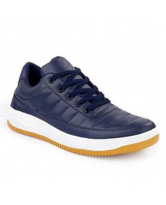 Navy Blue leather style Trendy shoes for Men and Boys